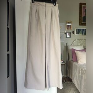 Abercrombie and Fitch trousers size 2 high waist wide leg taupe